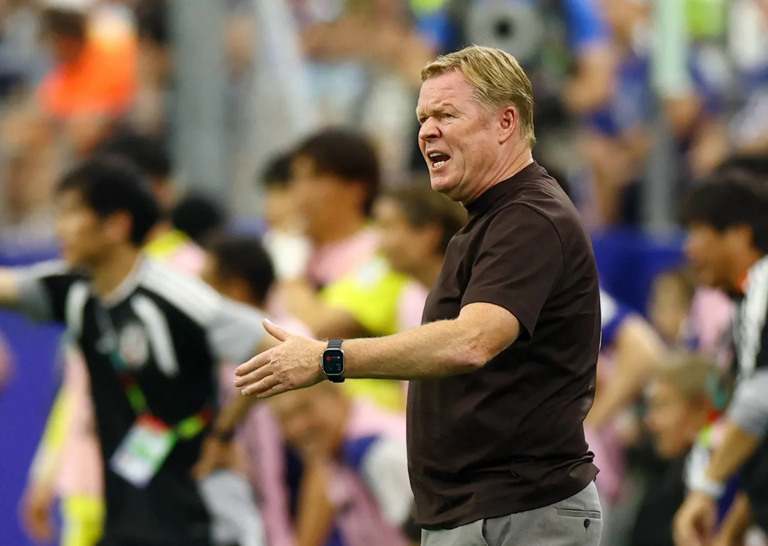 FIFA World Cup 2026 - Group F - Netherlands v Japan - Dallas Stadium, Arlington, Texas, US - June 14, 2026 Netherlands coach Ronald Koeman reacts. (Reuters)