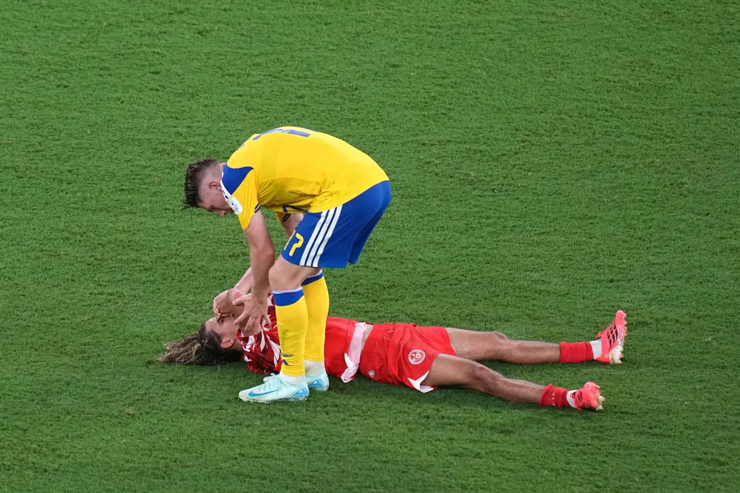 المنتخب التونسي دفع ثمن البداية المتحفظة (أ.ب)