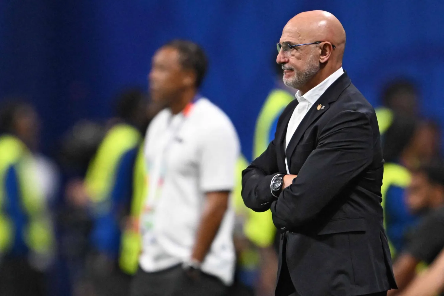 لويس دي لا فوينتي مدرب منتخب إسبانيا (أ.ف.ب)