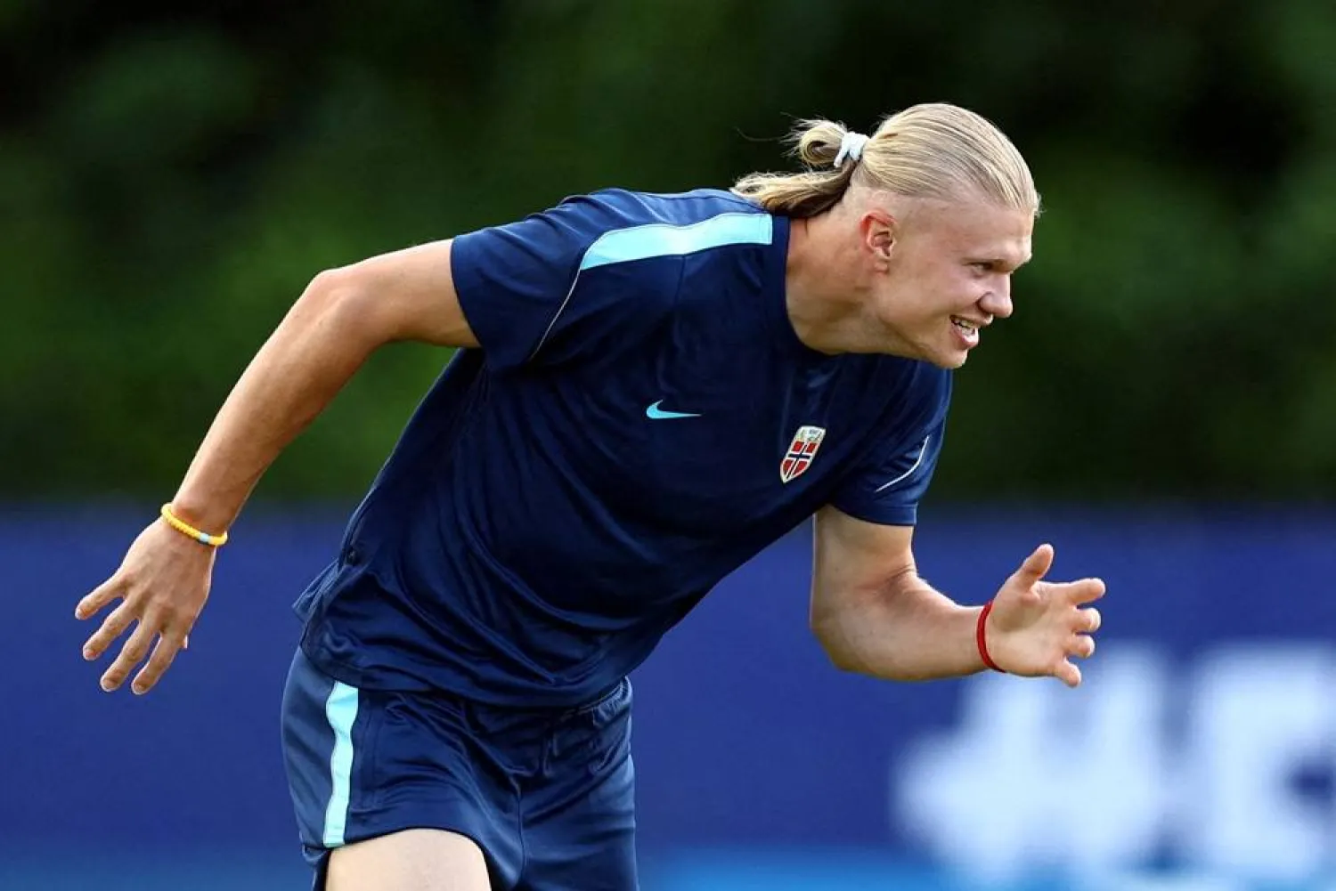 Football - FIFA World Cup 2026 - Norway Training - New England Revolution Training Center, Foxborough, Massachusetts, US - June 15, 2026 Norway's Erling Haaland during training. (Reuters)