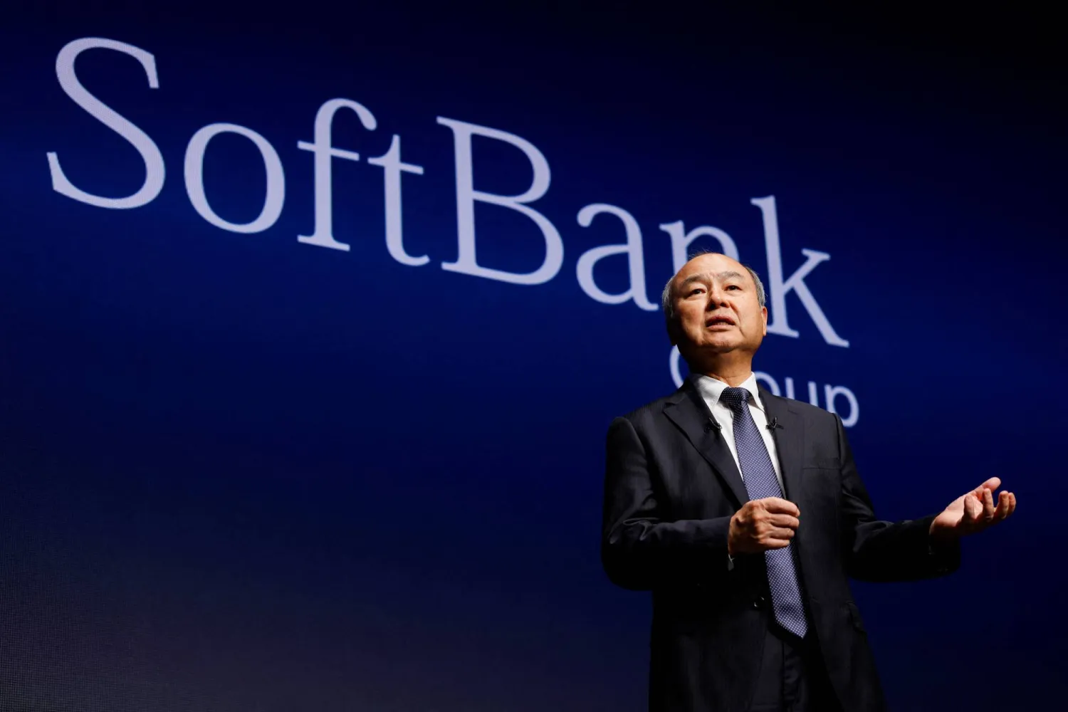 SoftBank Chairman and CEO Masayoshi Son speaks during an event to pitch AI for businesses, in Tokyo, Japan June 16, 2026. REUTERS/Manami Yamada