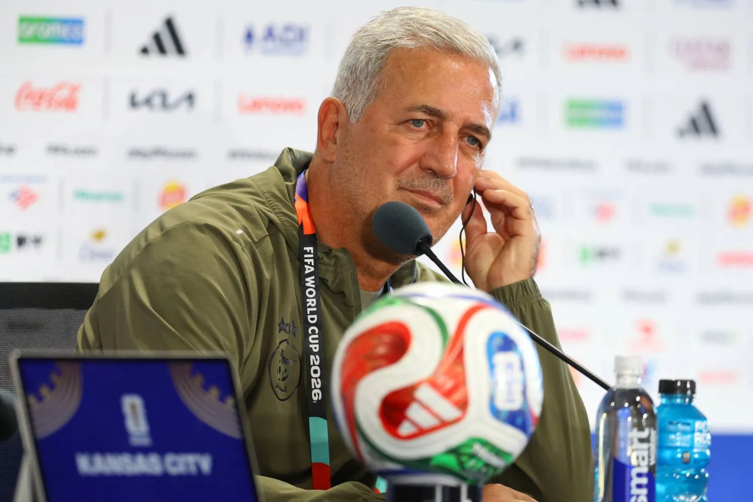 Algeria's Swiss Head hoach Vladimir Petkovic attends the press conference of Algeria one day ahead of the FIFA World Cup 2026 Group J match between Argentina and Algeria at Kansas City Stadium on June 15, 2026 in Kansas City, Missouri. (Getty Images/AFP)