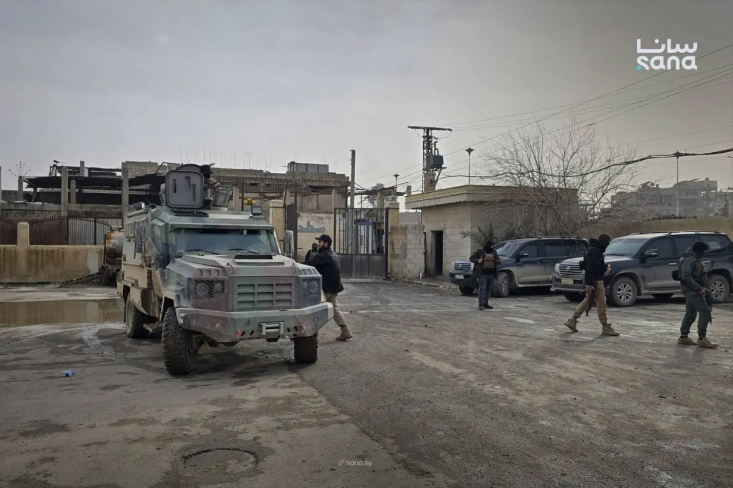 Syrian security forces are seen in Hasakeh. (SANA file)