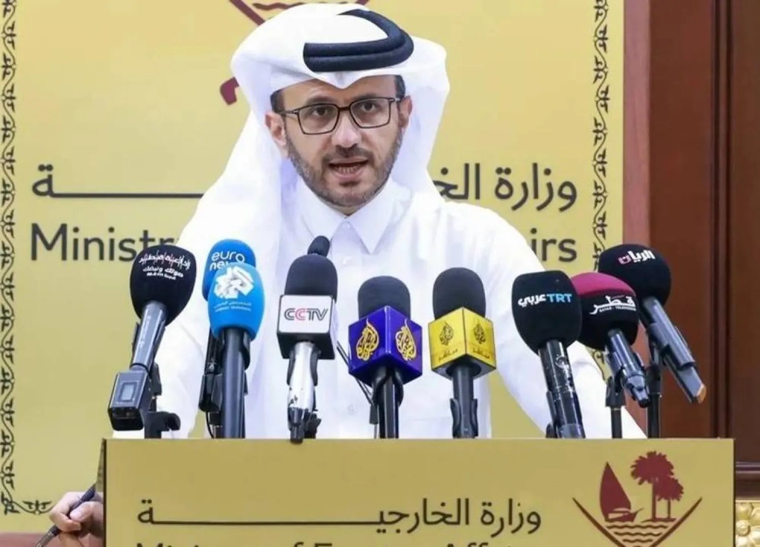 Qatari Foreign Ministry spokesman Majed al-Ansari. (Asharq Al-Awsat)