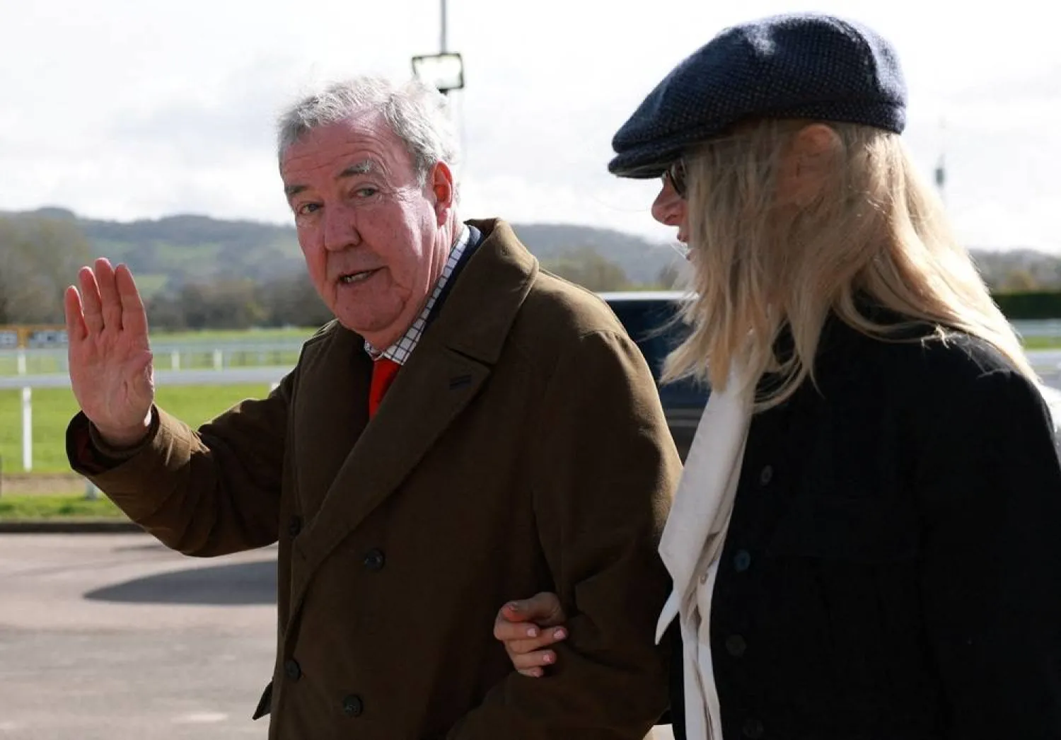 Horse Racing - Cheltenham Festival - Cheltenham Racecourse, Cheltenham, Britain - March 13, 2026 Television presenter Jeremy Clarkson ahead of the races. (Action Images via Reuters) 