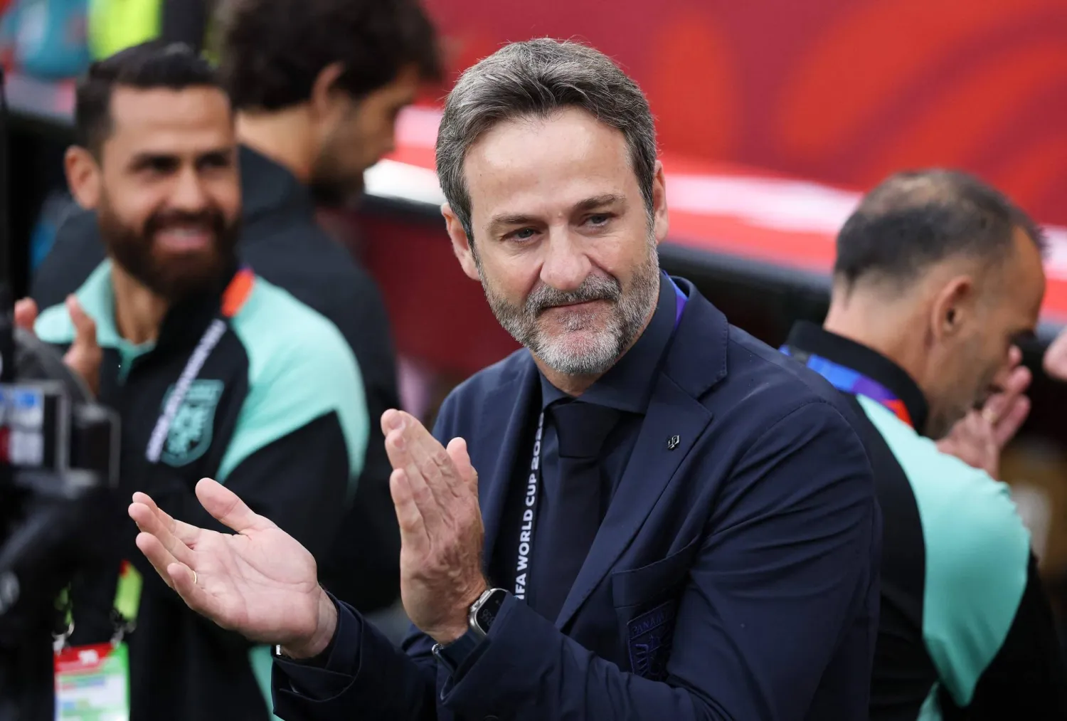الإسباني توماس كريستيانسن مدرب منتخب بنما  (أ.ف.ب)