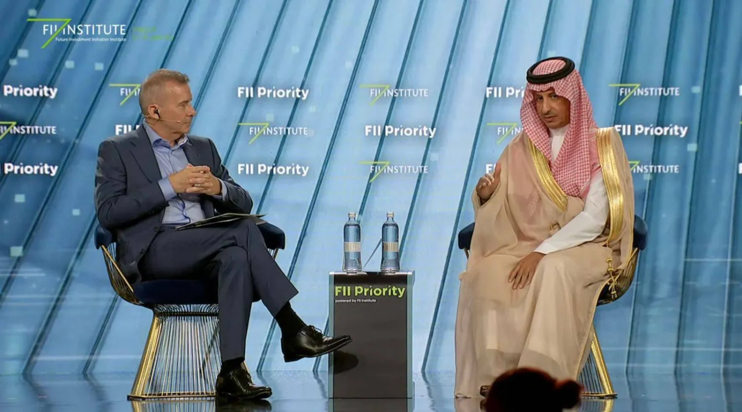 الخطيب خلال جلسة حوارية ضمن أعمال قمة «الأولوية - أوروبا 2026» في روما (الشرق الأوسط)