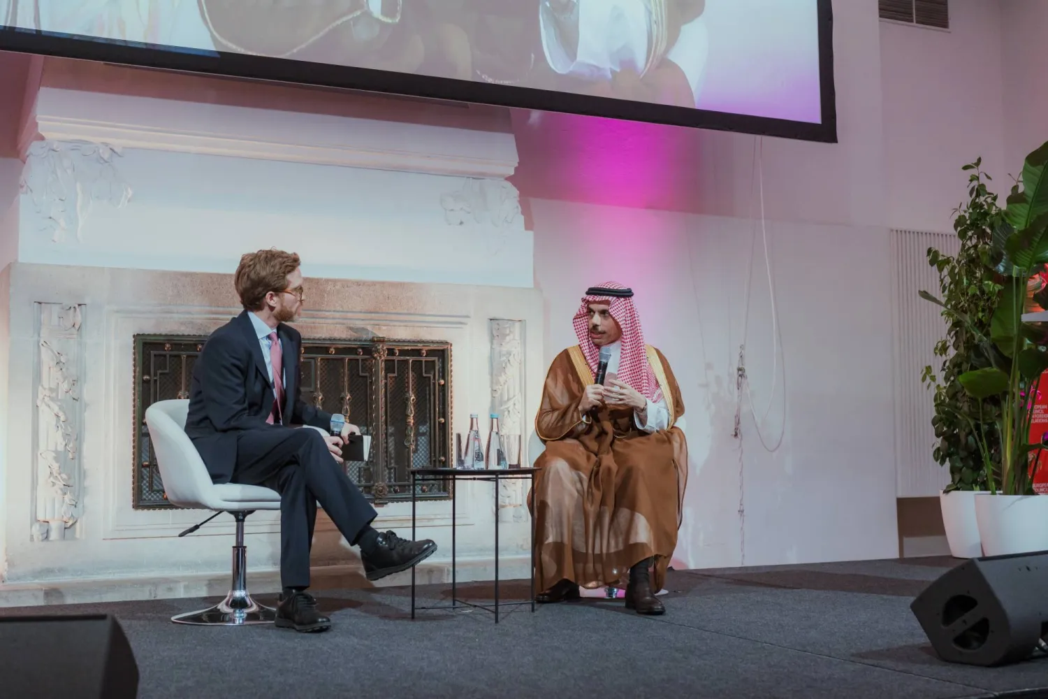 Saudi Foreign Minister Prince Faisal bin Farhan spoke on Wednesday as a keynote guest at a European Council on Foreign Relations panel in Vienna

