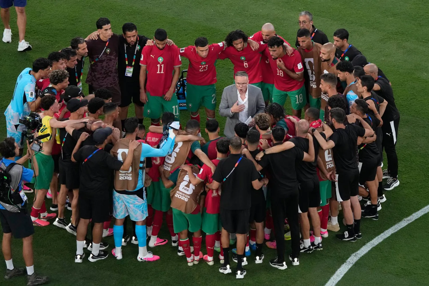 عناصر المنتخب المغربي لكرة القدم («أسوشييتد برس»)