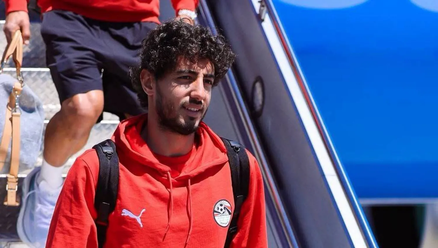 جانب من وصول المنتخب المصري إلى كندا (الاتحاد المصري)