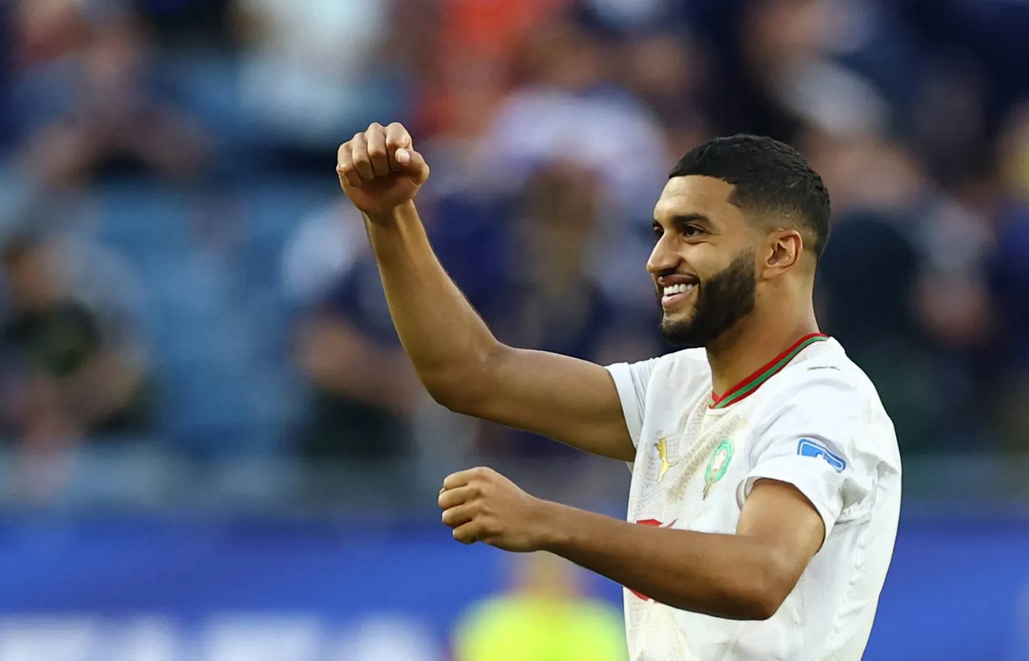 إسماعيل صيباري لاعب المنتخب المغربي (رويترز)