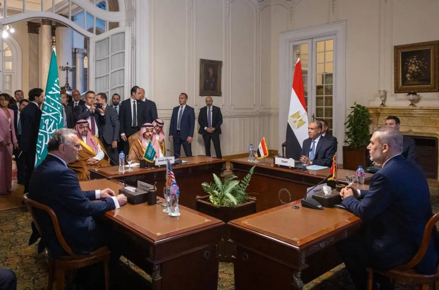 Suudi Arabistan, Mısır, Türkiye dışişleri bakanları ile Boulos, Sudan ve Libya'daki durumu görüştü