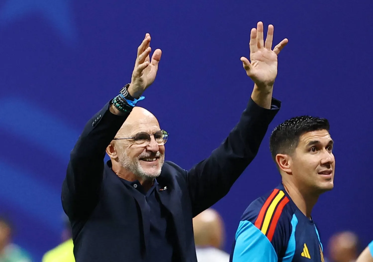 لويس دي لا فوينتي مدرب المنتخب الإسباني (رويترز)