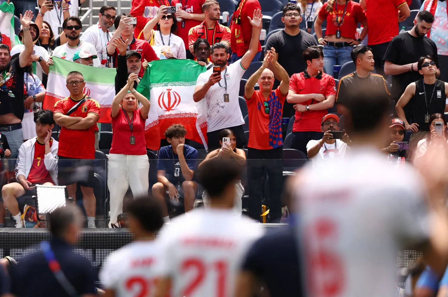 بعثة منتخب إيران شكرت مدينة لوس أنجليس (رويترز)