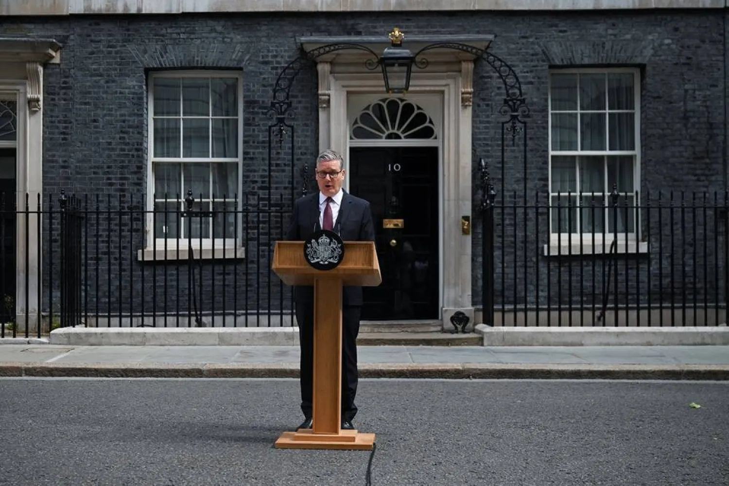  British Prime Minister Keir Starmer speaks as he announces the timeline for his resignation, outside 10 Downing Street, in London, Britain, June 22, 2026. (Reuters)