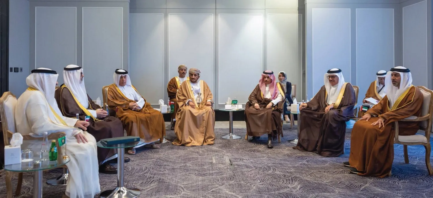 جانب من الاجتماع الوزاري الخليجي التنسيقي الذي عقد في العاصمة عمان (التعاون الخليجي)