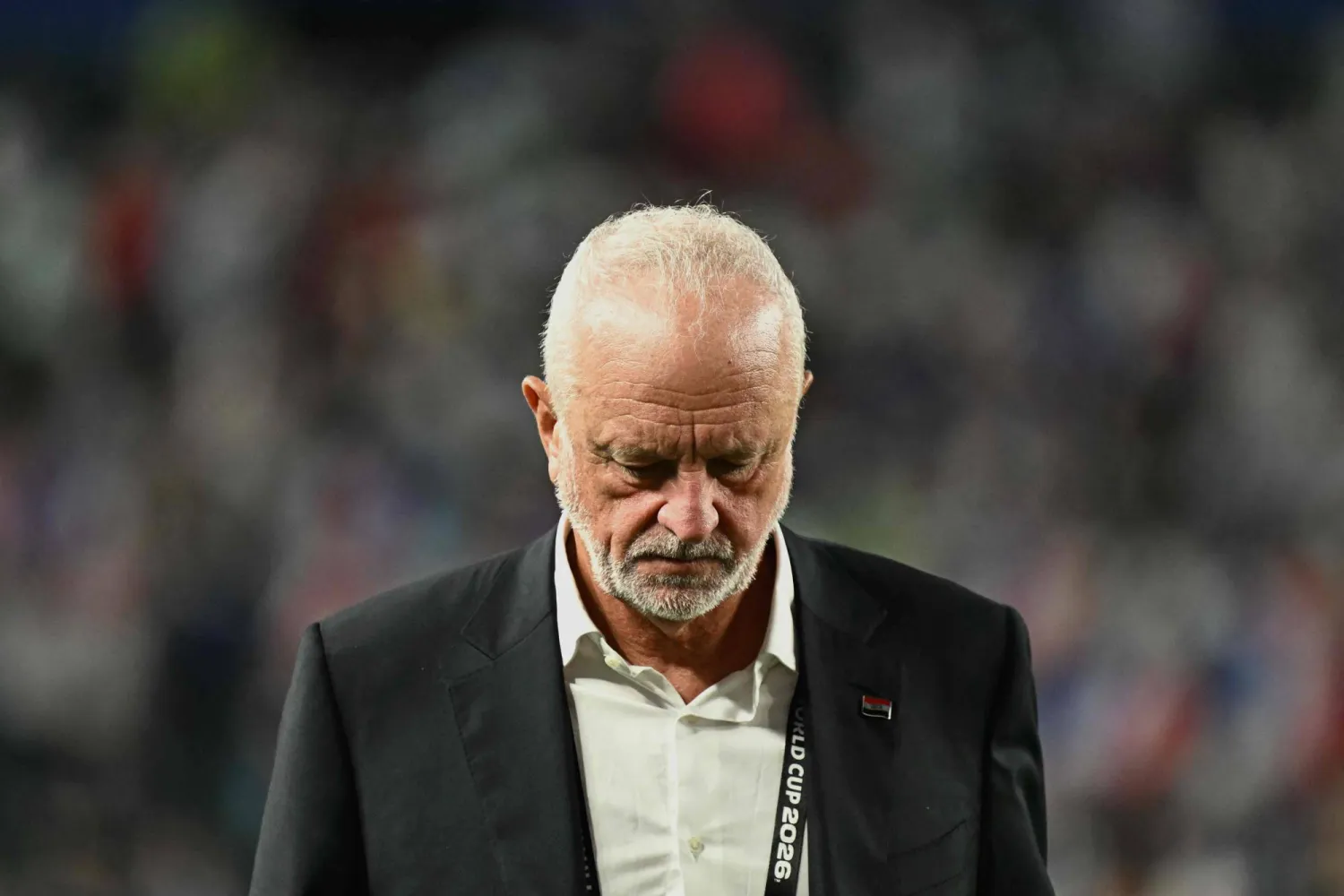  Iraq's Australian head coach Graham Arnold reacts after losing the 2026 World Cup Group I football match between France and Iraq at the Philadelphia Stadium in Philadelphia on June 22, 2026. (AFP) 