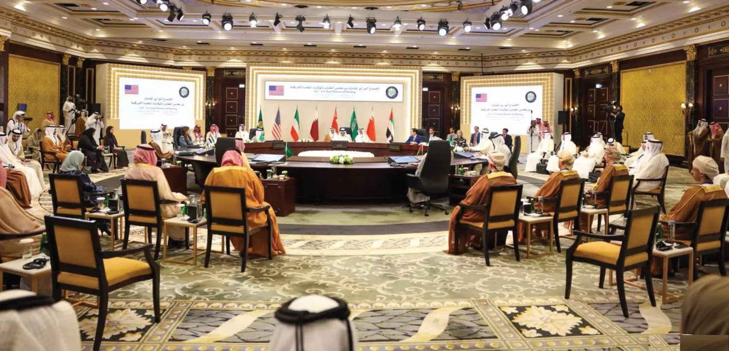 اجتماع وزراء خارجية مجلس التعاون الخليجي ووزير الخارجية الأميركي ماركو روبيو في البحرين (مجلس التعاون)