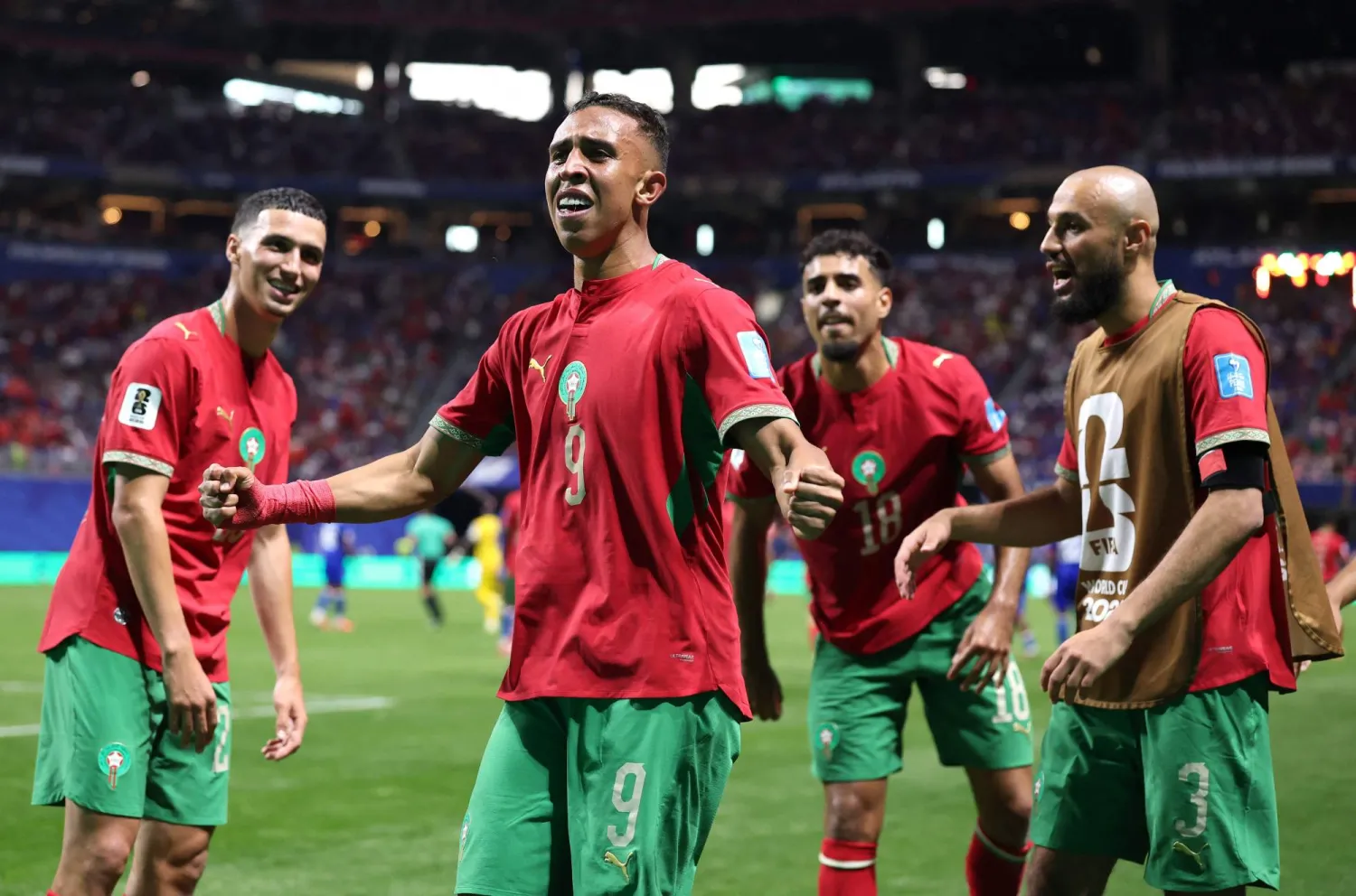 المنتخب المغربي لديه الإمكانات لتكرار ما حققه في مونديال قطر قبل 4 سنوات (أ.ف.ب)