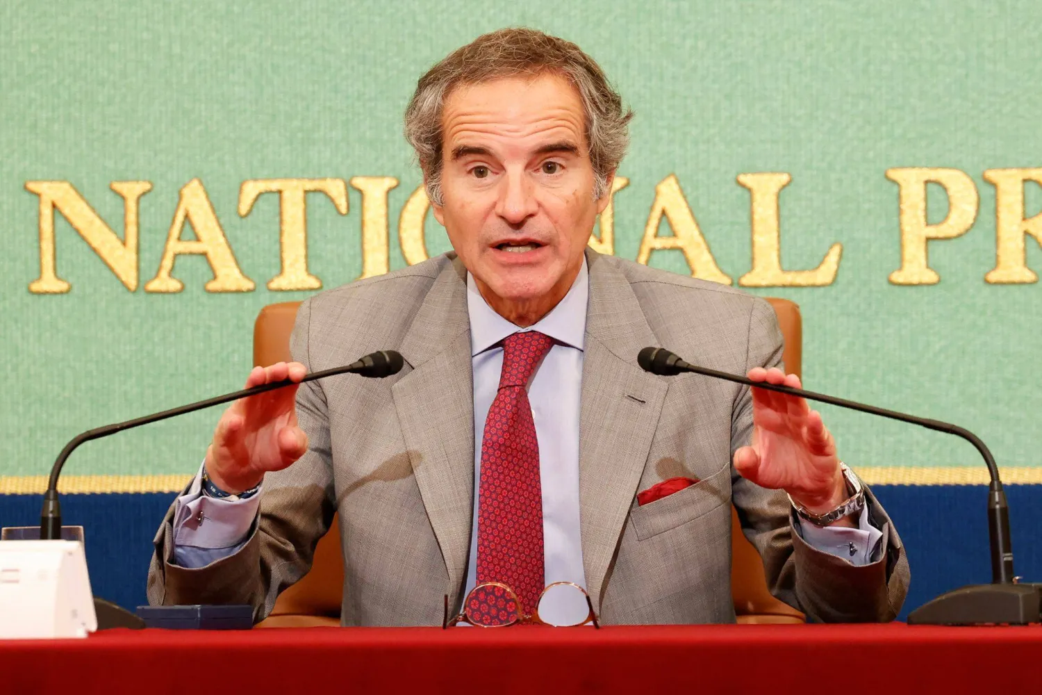 26 June 2026, Japan, Tokio: International Atomic Energy Agency (IAEA) Director General Rafael Mariano Grossi addresses the media during a press conference at the Japan National Press Club. Photo: Rodrigo Reyes Marin/ZUMA Press Wire/dpa
