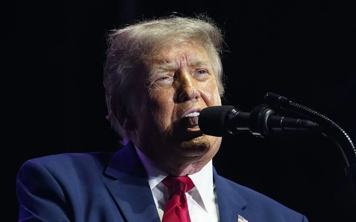 US President Donald Trump speaks at a rally to kick off the 16-day Great American State Fair as part of Washington, DC's celebration of the nation's 250th birthday, on the National Mall in Washington, DC, USA, 24 June 2026. (EPA)