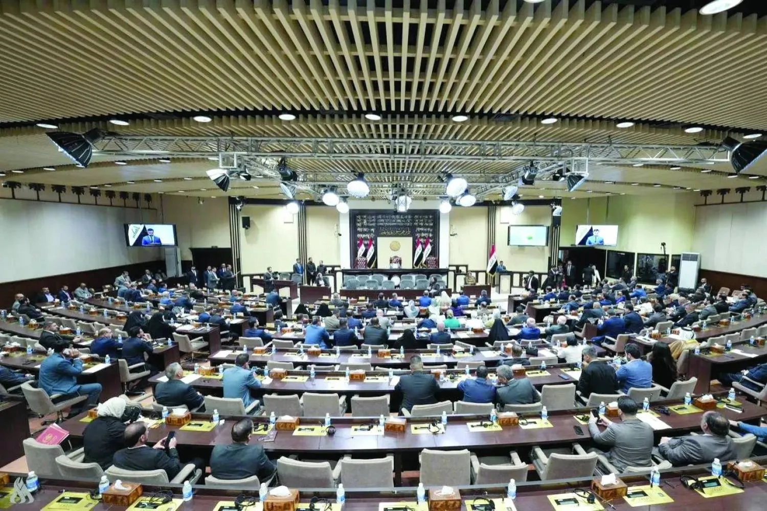 A session of Iraq’s parliament in Baghdad, March 2026. (Iraqi News Agency)