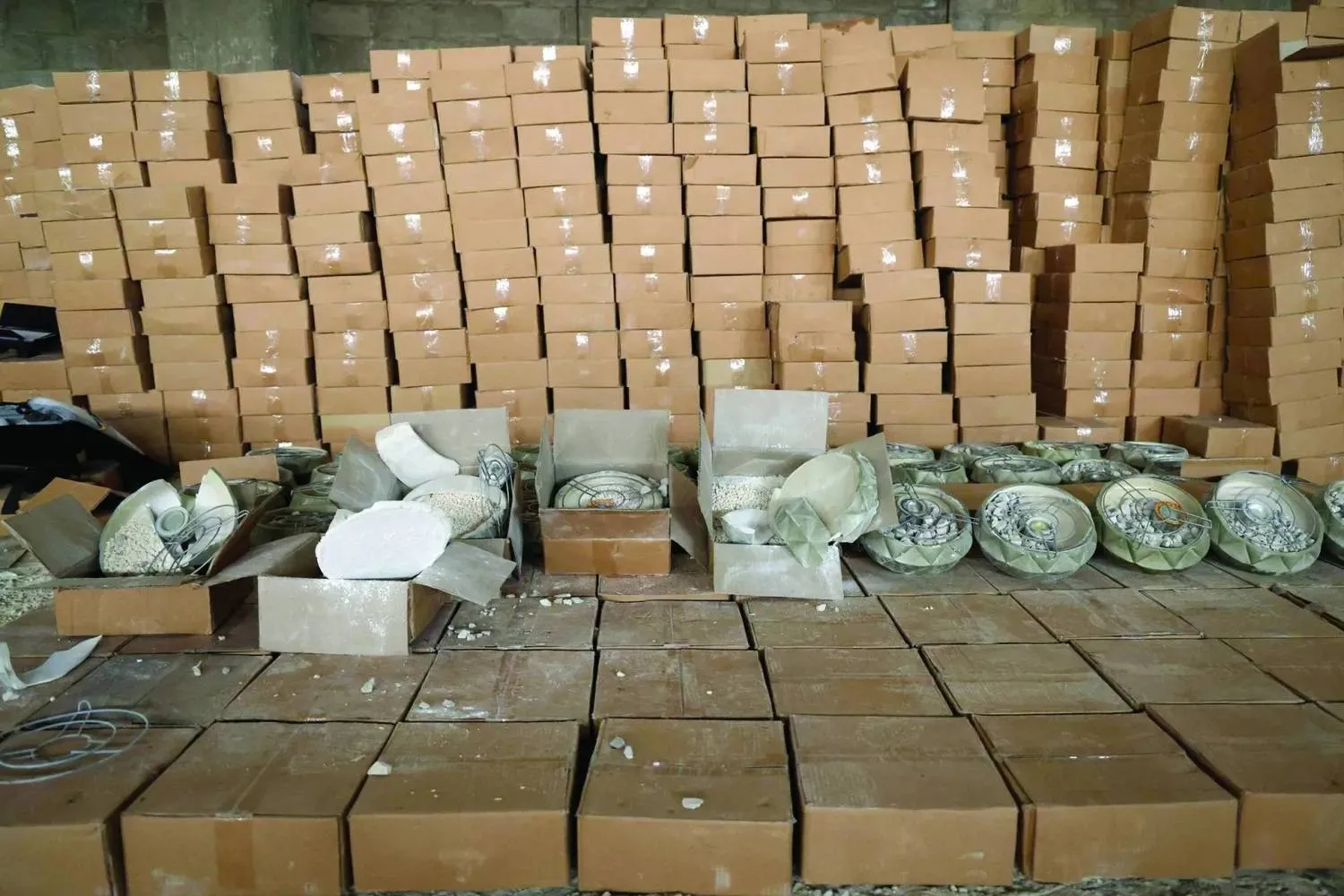 Syria’s Anti-Narcotics Directorate seized 25 million professionally packaged Captagon pills. (Syrian Interior Ministry)