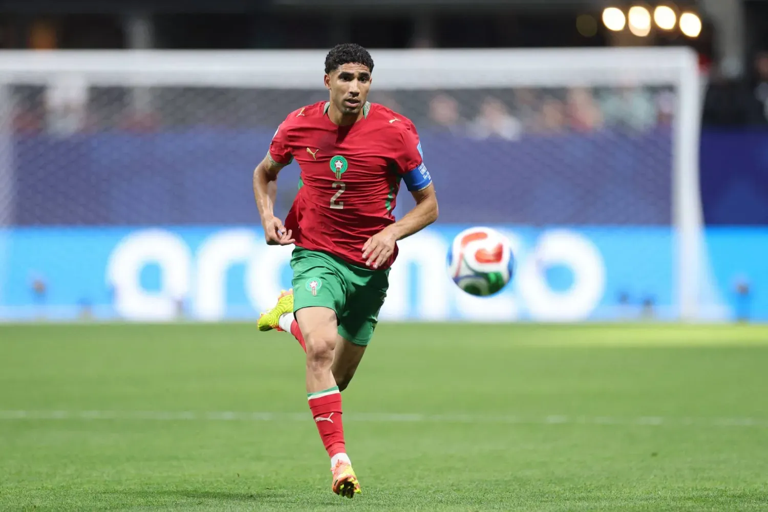 Fas Milli Takımı'nın yıldız futbolcusu Achraf Hakimi (AFP)