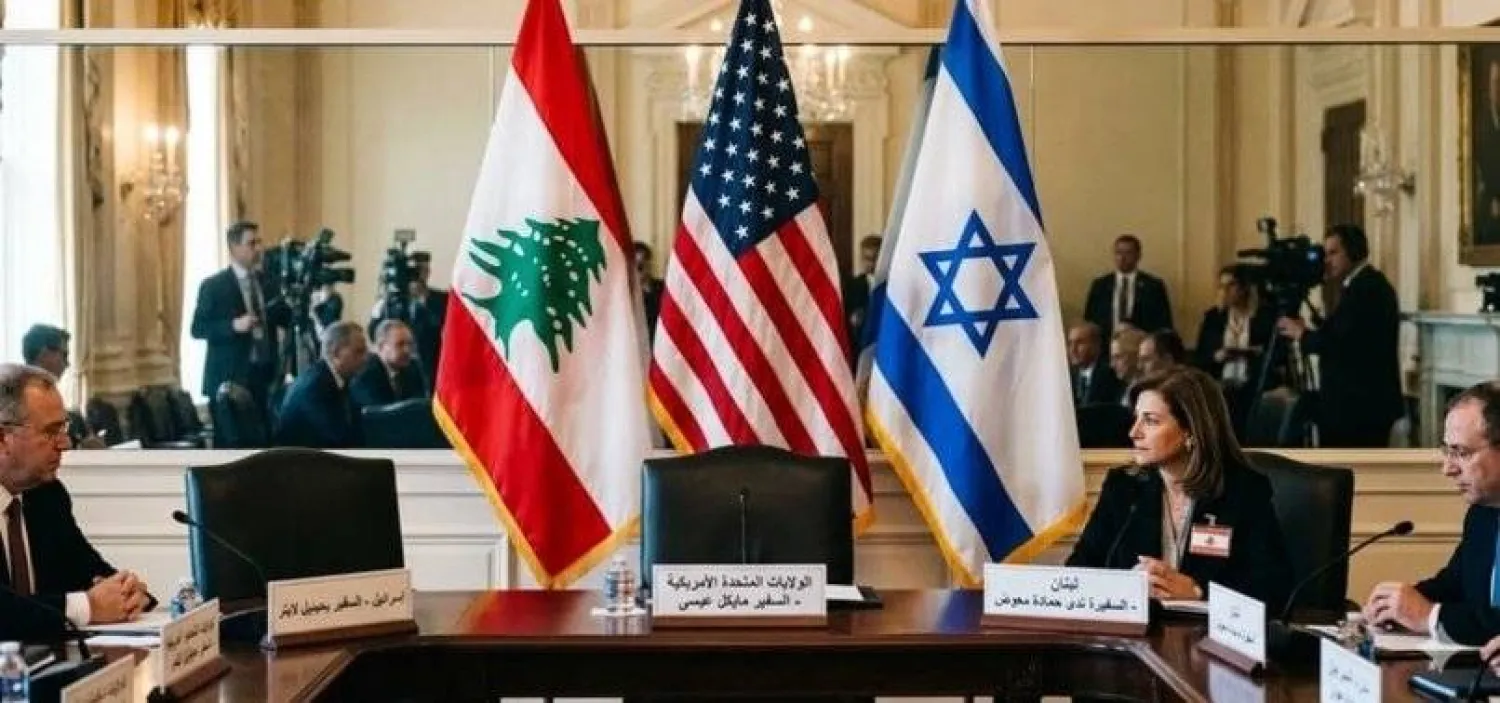من افتتاح جلسة المفاوضات الخامسة في واشنطن (الوكالة الوطنية للأنباء - لبنان)