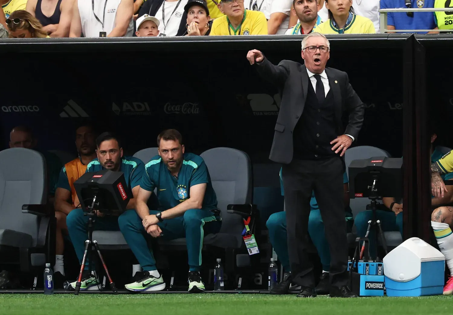 Brezilya milli takımının teknik direktörü İtalyan Carlo Ancelotti (Reuters)