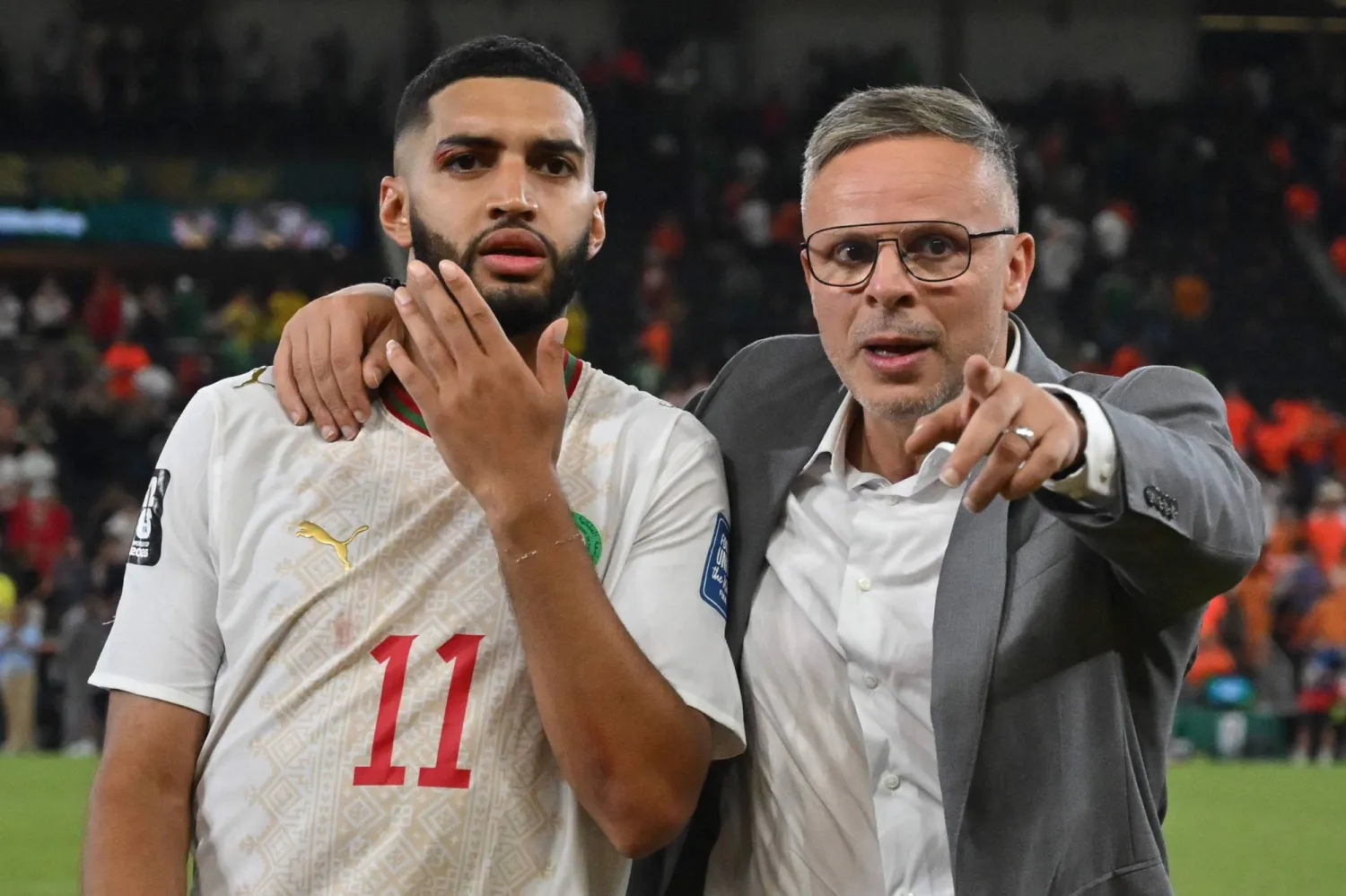 محمد وهبي مدرب منتخب المغرب (أ.ف.ب)