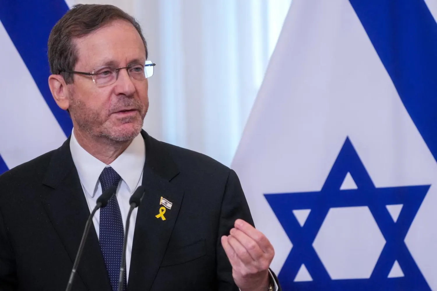 Herzog, ocak ayındaki Davos Zirvesi'nde de Suudi Arabistan'la normalleşme görüşmelerinin sürdürülmesini istediğini söylemişti (Reuters)
