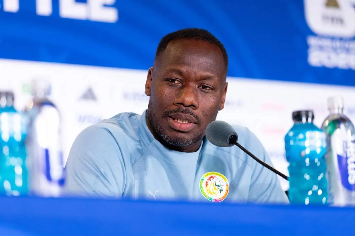 Pape ‌Bouna Thiaw, manager of Senegal, attends a press conference after the training session one day ahead of the FIFA World Cup 2026 Round Of 32 match between Belgium and Senegal at Seattle Stadium on June 30, 2026 in Seattle, Washington. (Getty Images/AFP)