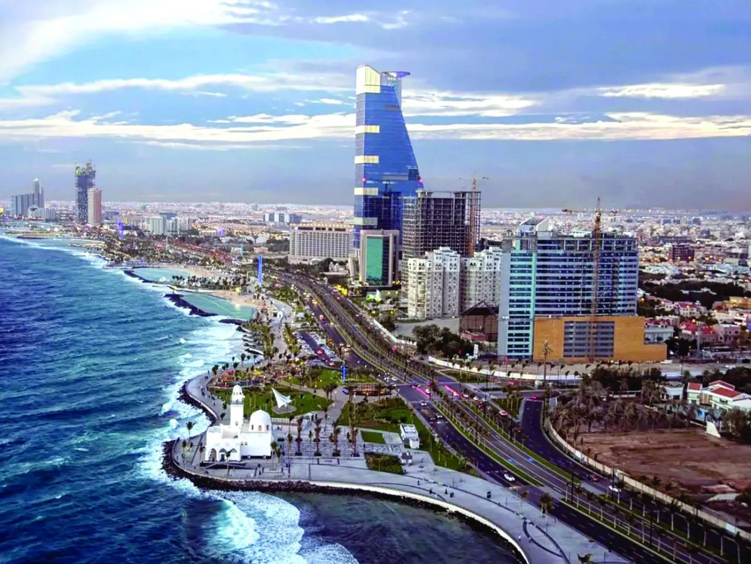 Jeddah Corniche in western Saudi Arabia and nearby neighborhoods (SPA)