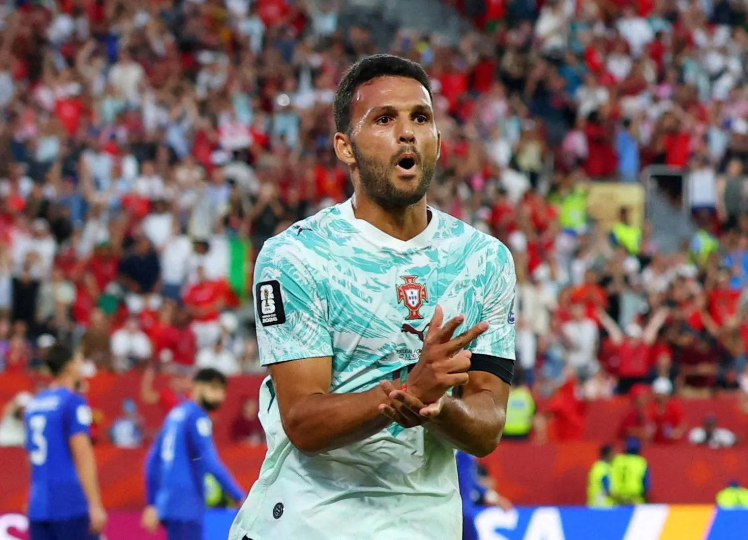 غونزالو راموس مهاجم المنتخب البرتغالي (رويترز)