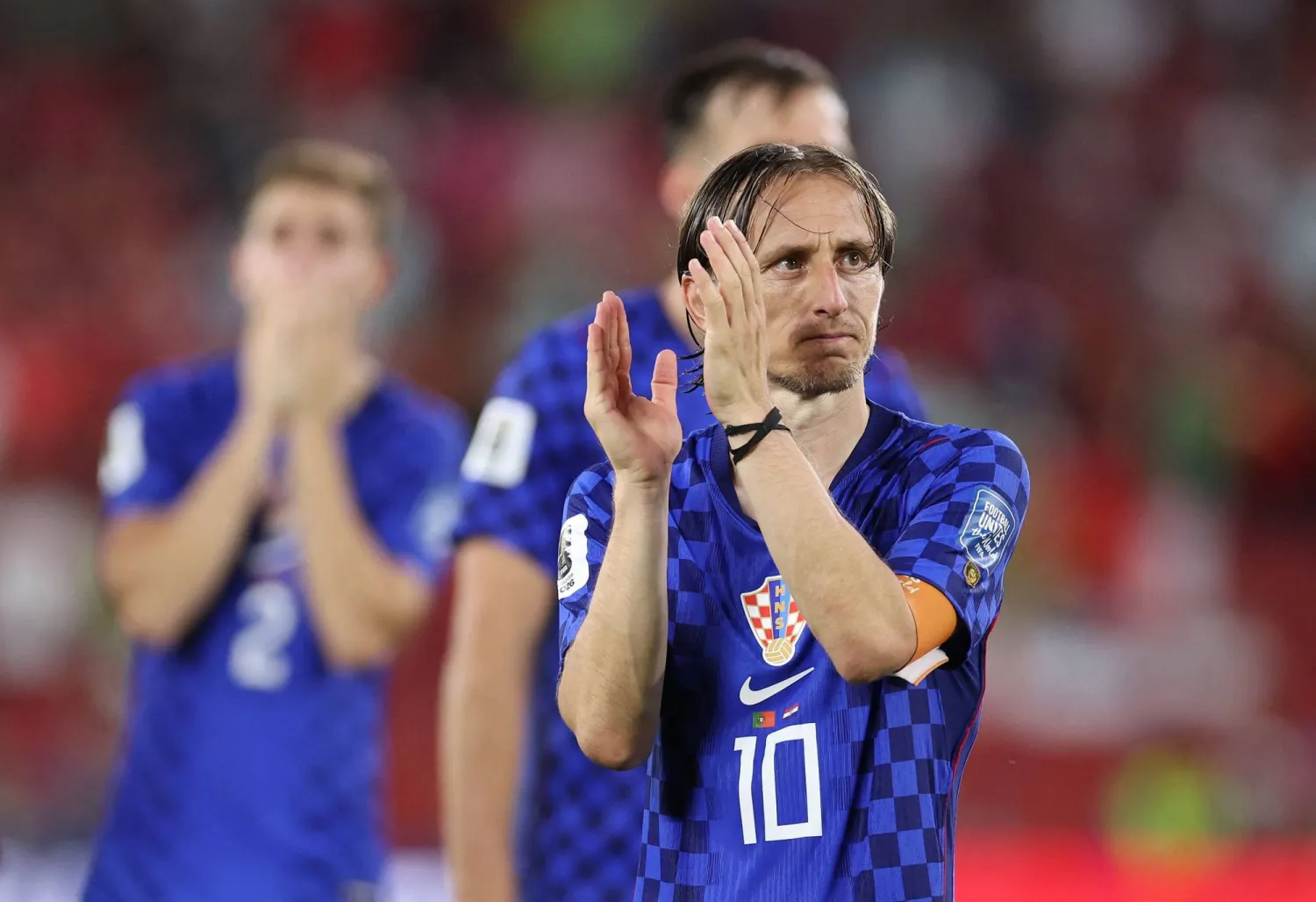 Luka Modric #10 of Croatia acknowledges the fans after a 1-2 loss during the FIFA World Cup 2026 Round of 32 match between Portugal and Croatia at Toronto Stadium on July 02, 2026 in Toronto, Ontario. (Getty Images/AFP)