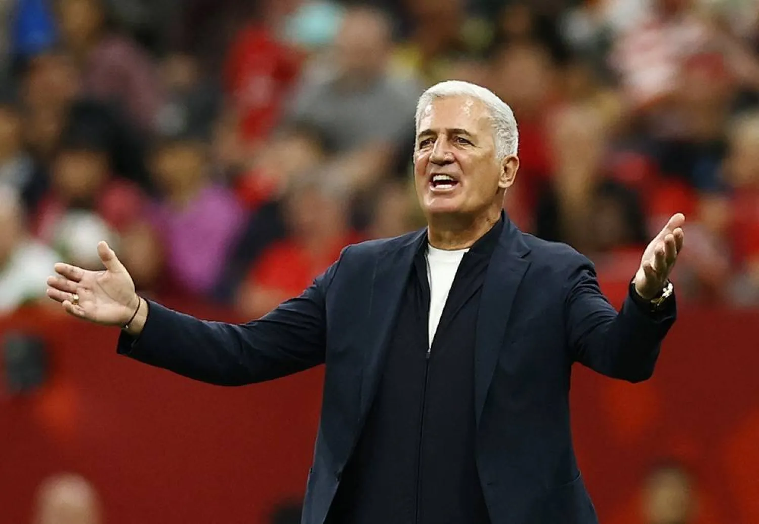 Football - FIFA World Cup 2026 - Round of 32 - Switzerland v Algeria - BC Place, Vancouver, Canada - July 2, 2026 Algeria coach Vladimir Petkovic reacts. (Reuters)