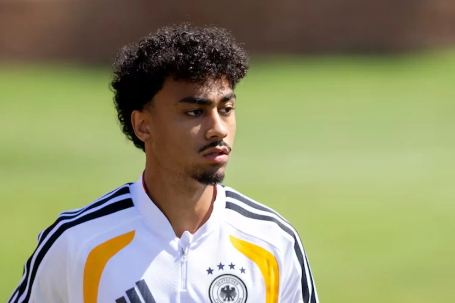 Soccer Football - FIFA World Cup 2026 - Germany Training - Wake Forest University, Winston-Salem, North Carolina, US - June 24, 2026 Germany's Nathaniel Brown during training IMAGN IMAGES via Reuters/Scott Kinser 