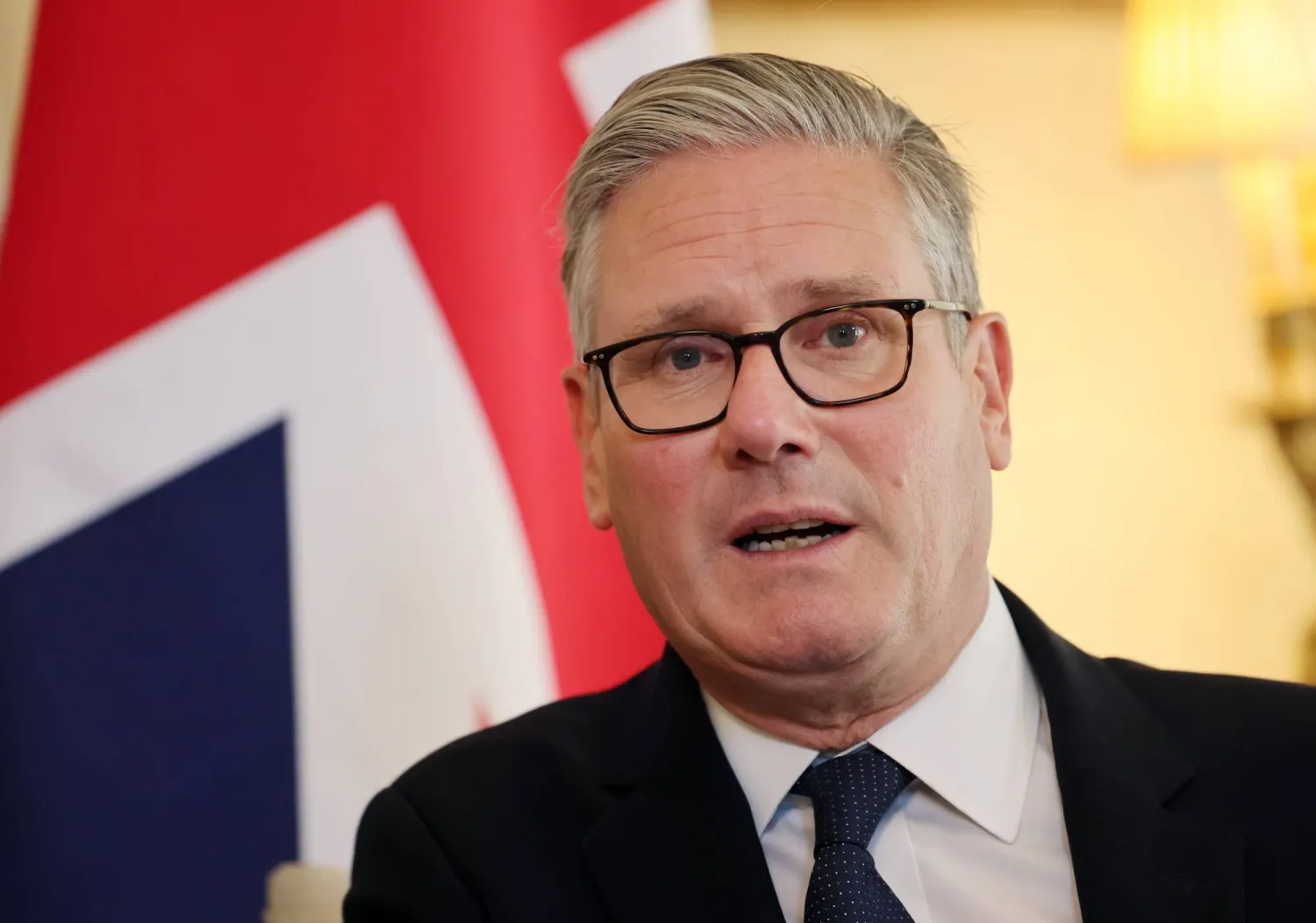 British Prime Minister Keir Starmer is seen at 10 Downing Street in London, Britain, 02 July 2026. EPA/ANDY RAIN / POOL
