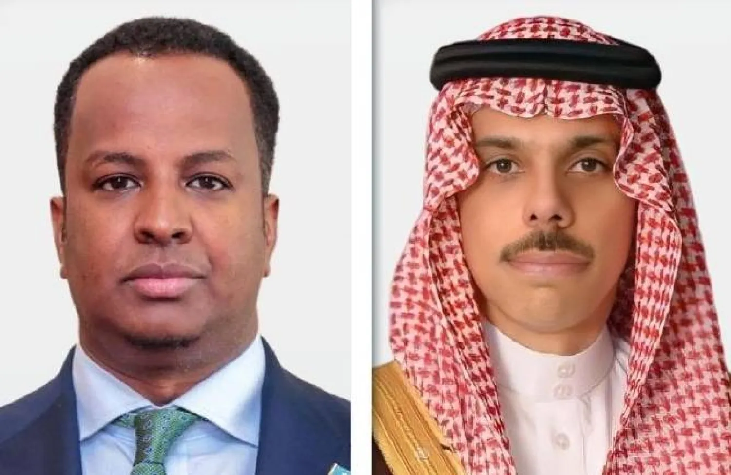 الأمير فيصل بن فرحان وزير الخارجية السعودي ونظيره الصومالي عبد السلام عبدي علي (الشرق الأوسط)