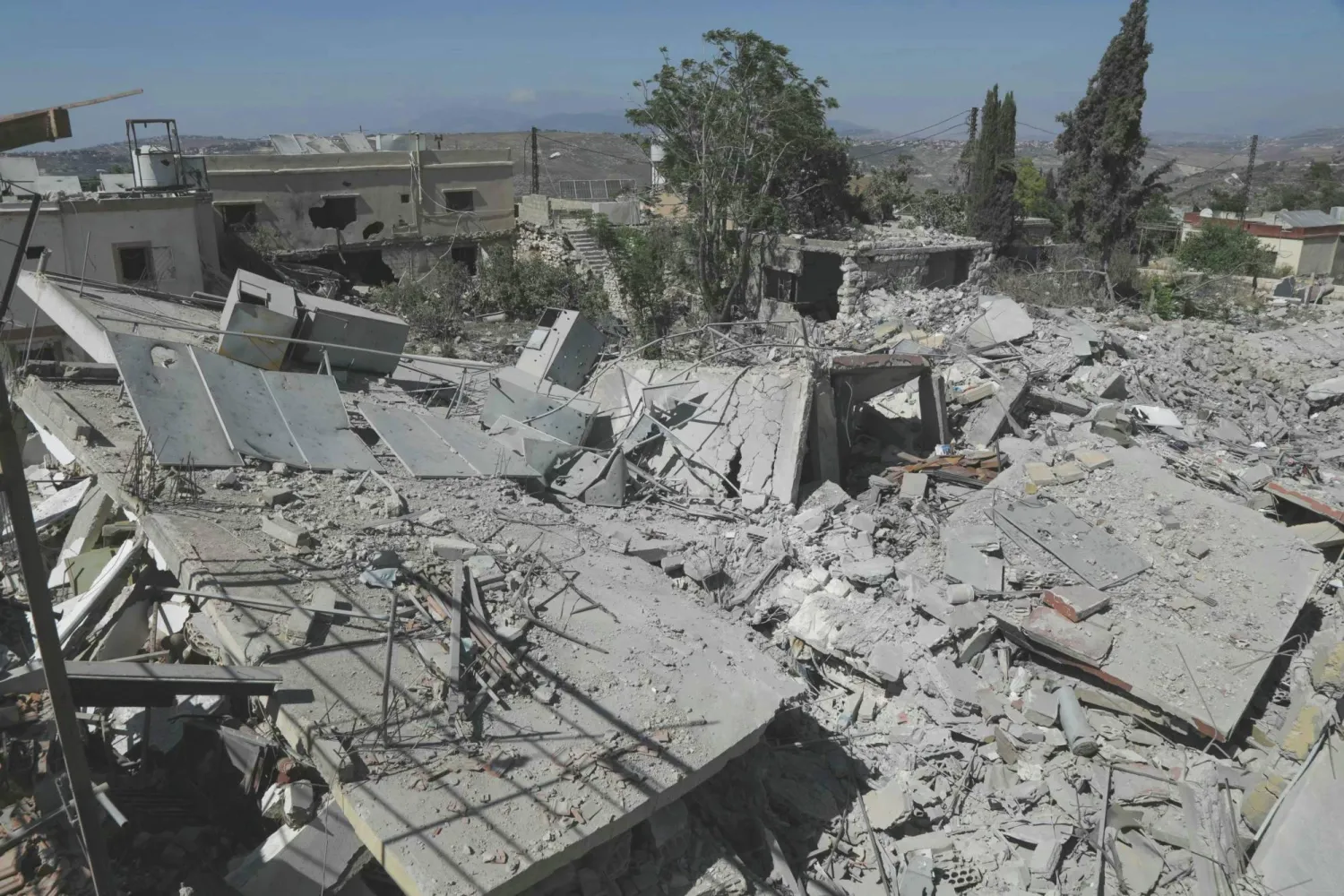 This picture shows the destruction in the southern Lebanese village of Froun on June 30, 2026. (AFP)