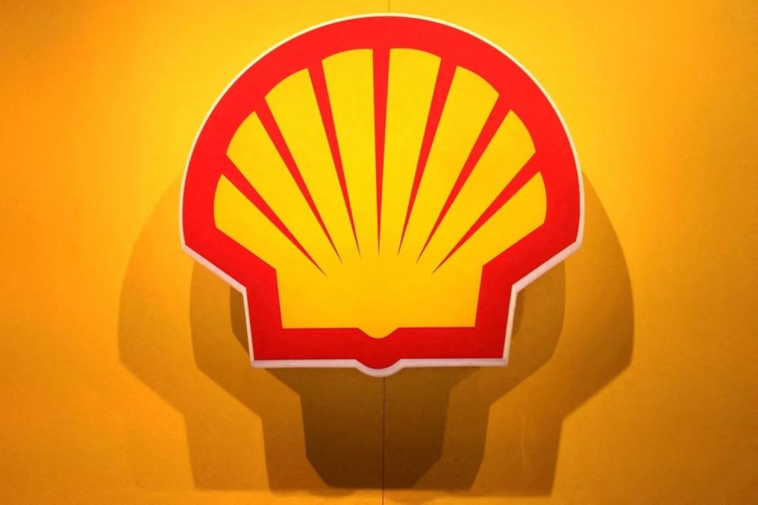 The logo of British multinational oil and gas company Shell is displayed during the LNG 2023 energy trade show in Vancouver, British Columbia, Canada, July 12, 2023. (Reuters)