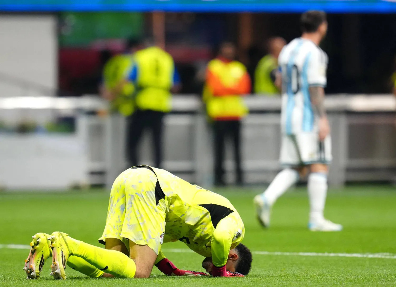 مصطفى شوبير حارس مرمى منتخب مصر (د.ب.أ)