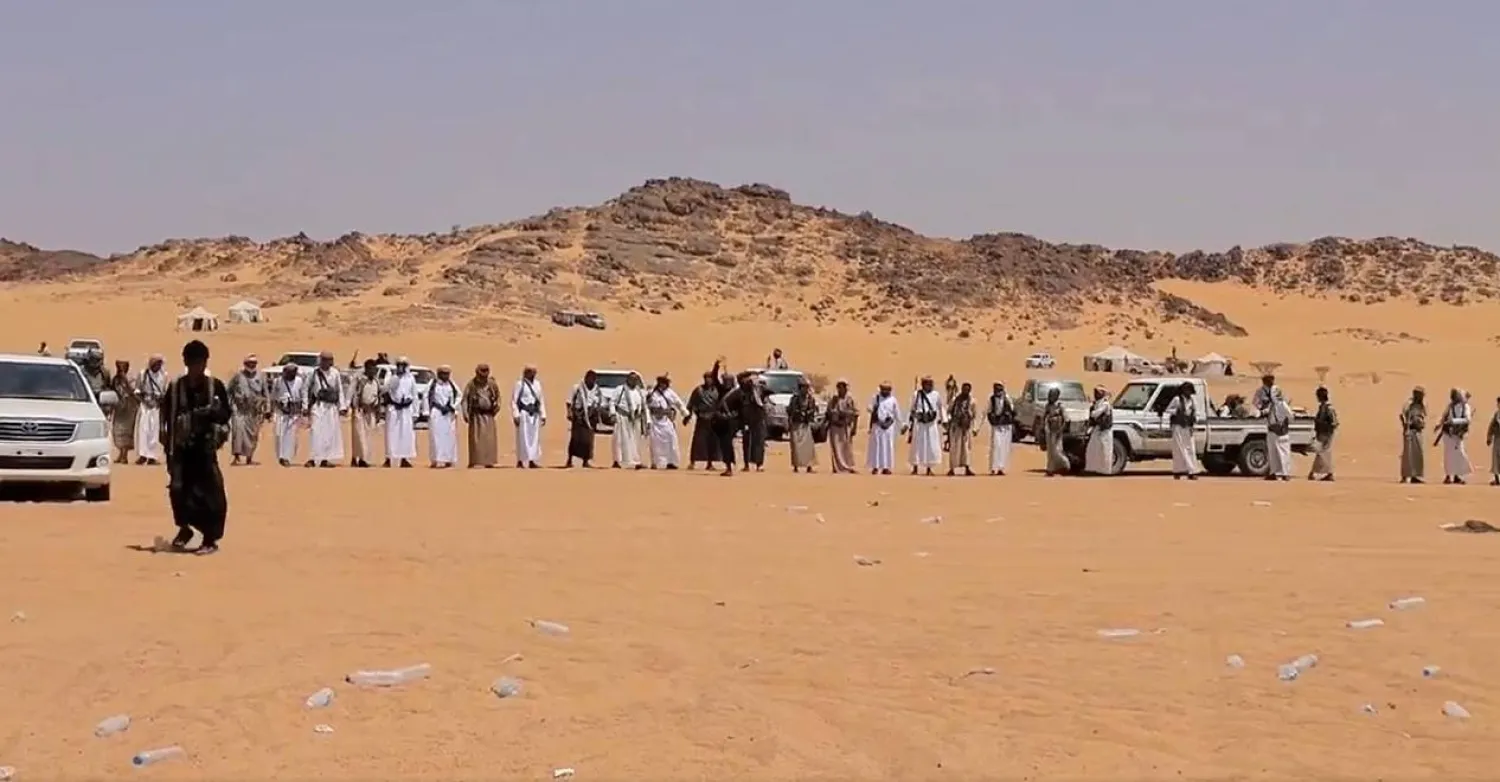 وصول وفد قبلي إلى موقع النكف القبلي في الجوف لمواجهة الحوثيين (إكس)