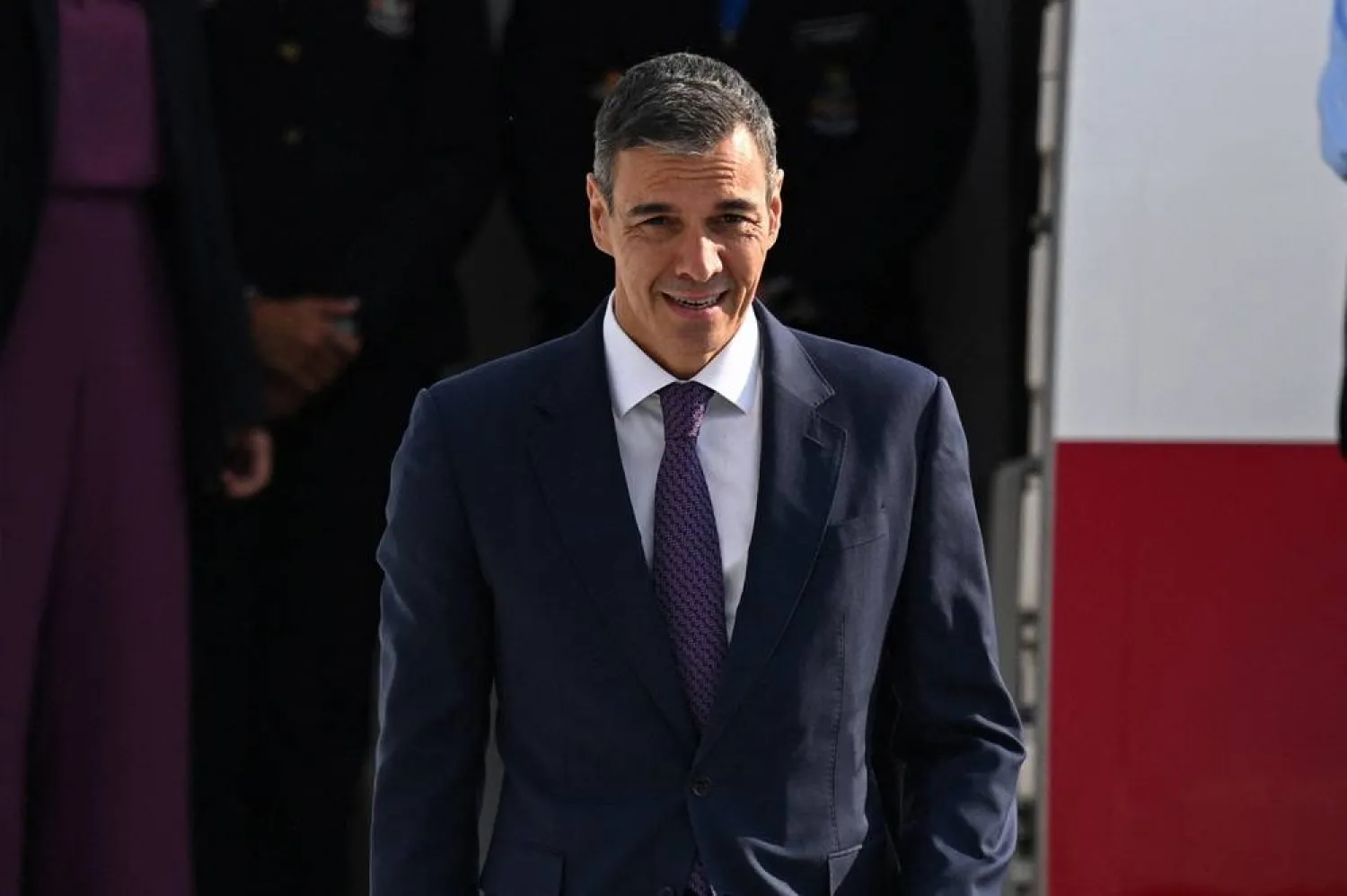 Spanish Prime Minister Pedro Sanchez arrives at Ankara Airport ahead of the 36th NATO Heads of State and Government Summit in Ankara, Türkiye, July 7, 2026. (Reuters) 