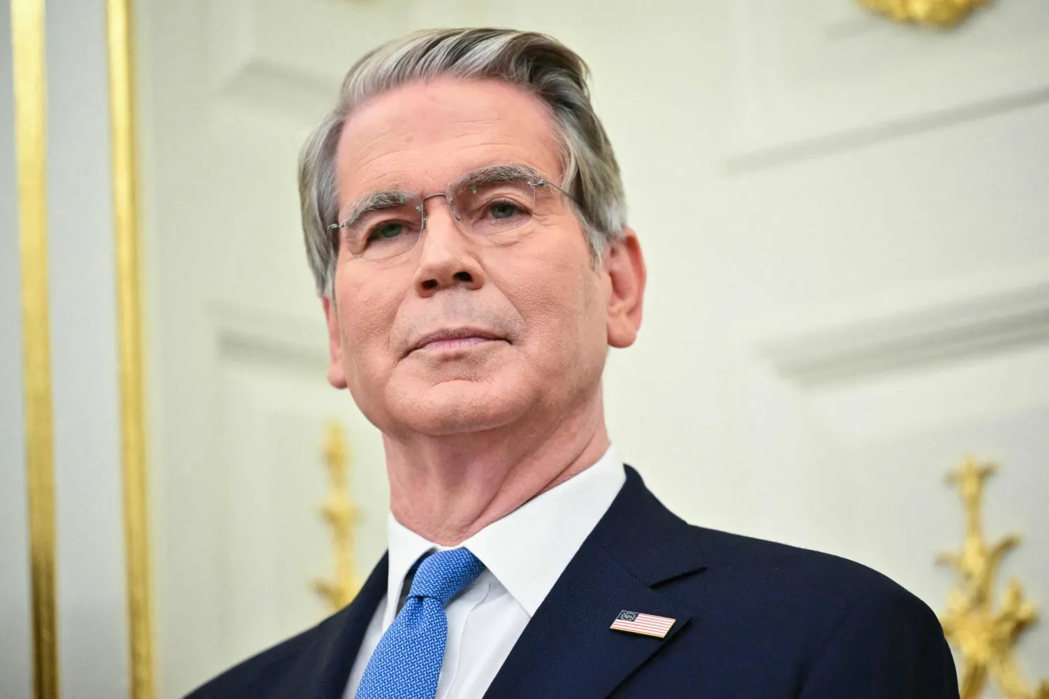US Secretary of Treasury Scott Bessent looks on during the launch of Trump investment accounts in the Oval Office of the White House in Washington, DC, on July 6, 2026. (AFP)