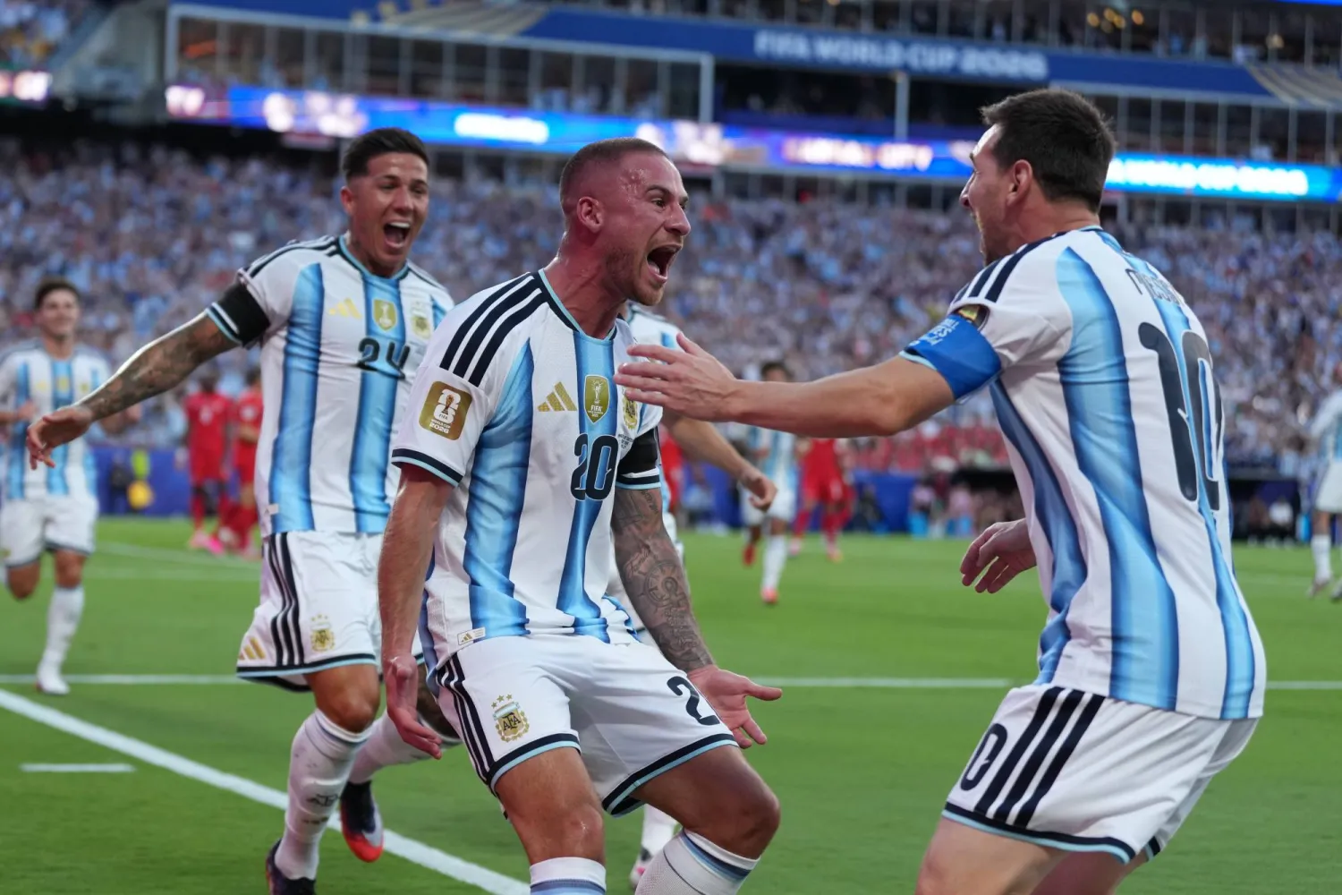 ماك أليستر يضع بصمته التهديفية الأولى في مونديال 2026 (أ.ب) 