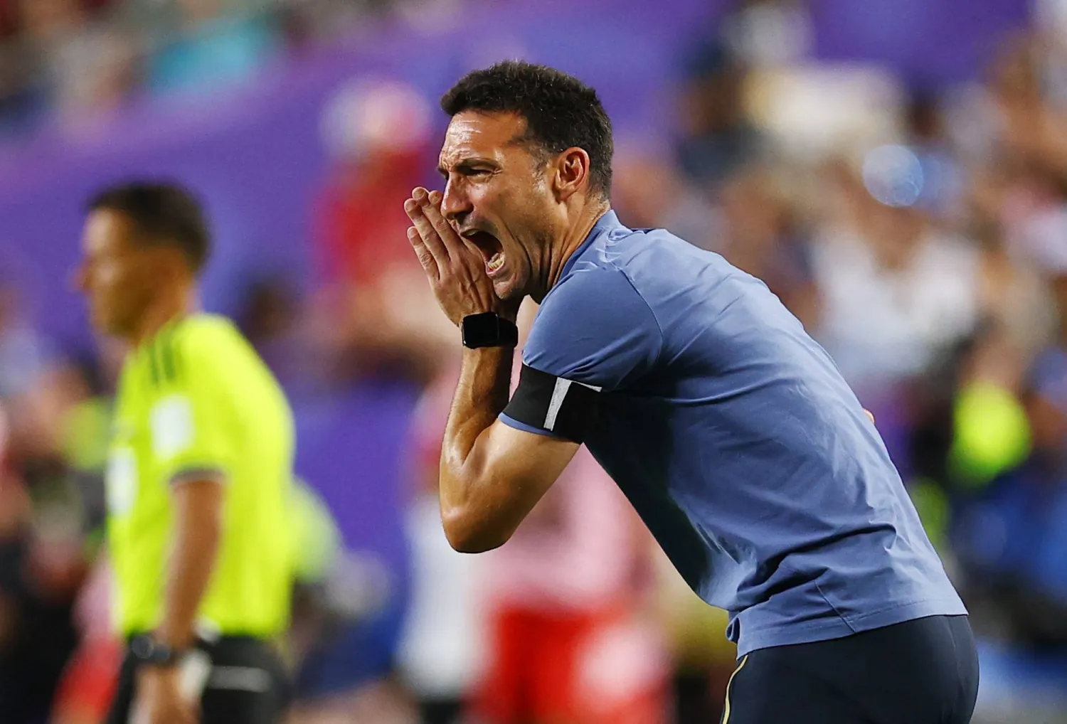 ليونيل سكالوني المدير الفني لمنتخب الأرجنتين (رويترز) 