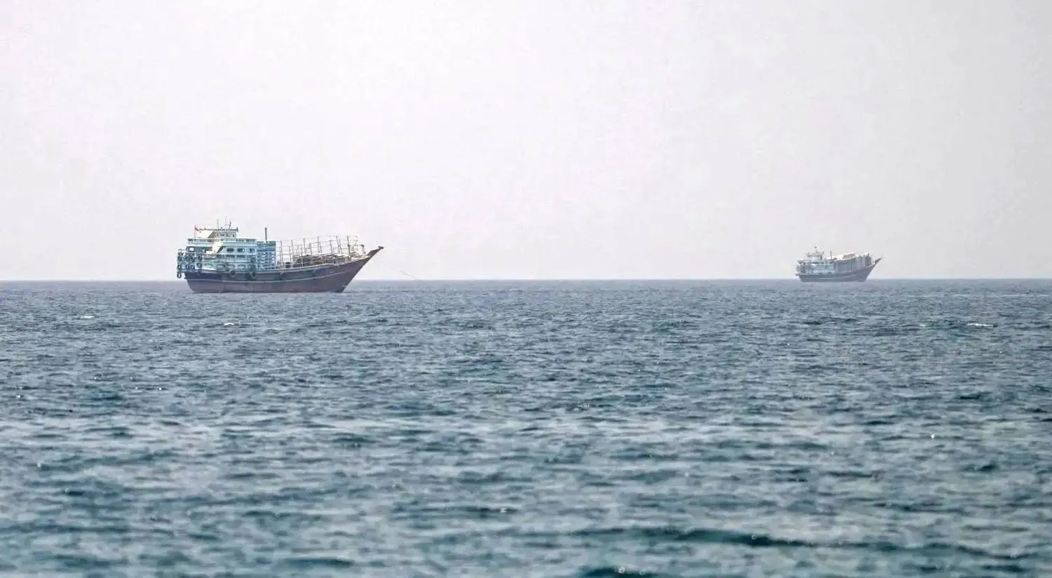 Vessels at the Strait of Hormuz, as seen from Musandam, Oman, July 12, 2026. REUTERS/Stringer 