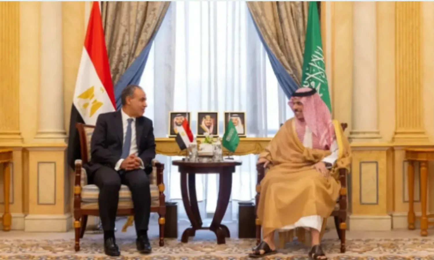 لقاء سابق بين وزير الخارجية السعودي ونظيره المصري في الرياض (واس)